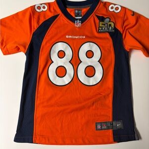 NFL Kids Orange and Navy Jersey